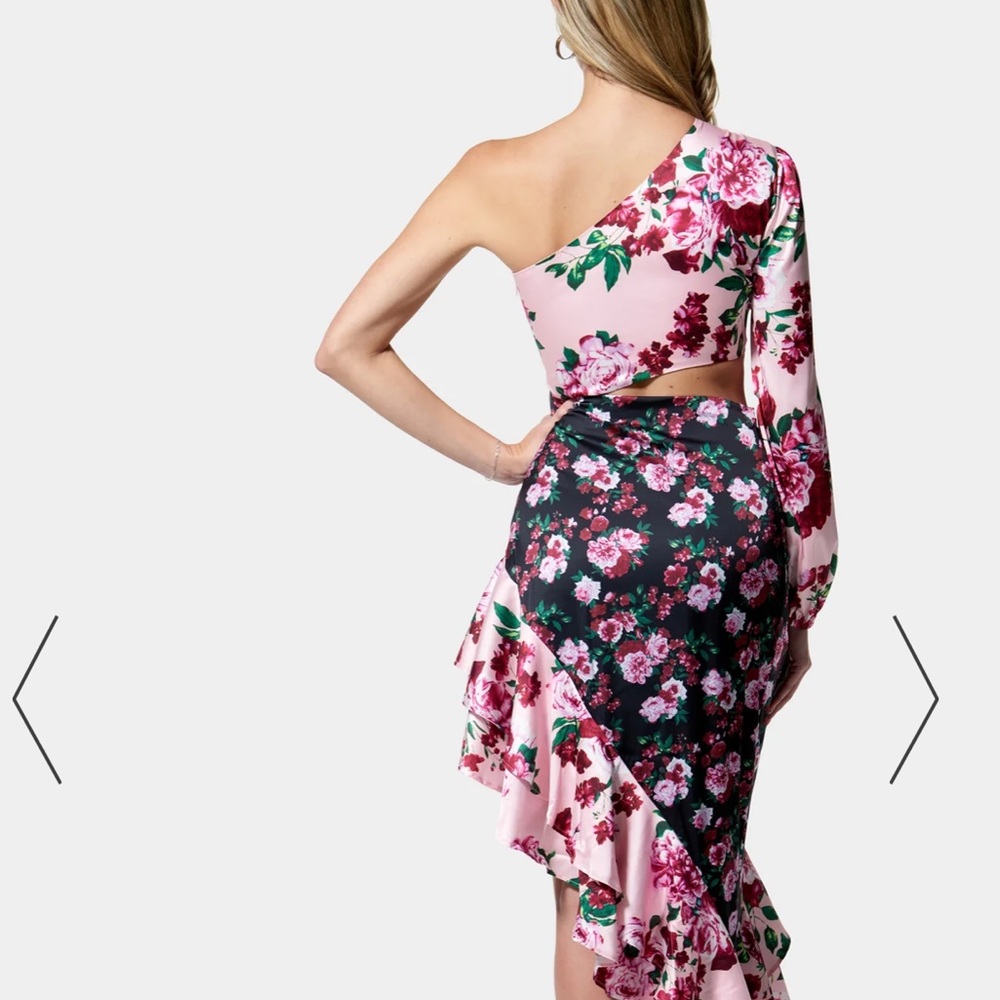 Bebe one shoulder dress